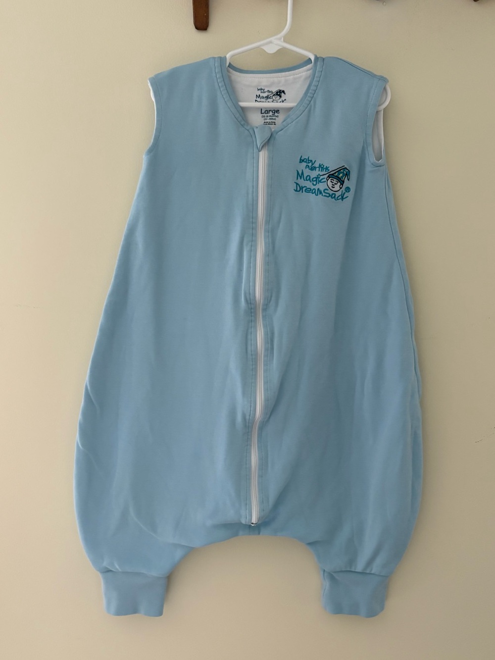 Baby Merlin Magic Dream Sack Blue Sleeveless Zip One-Piece Sleep Sack Size L